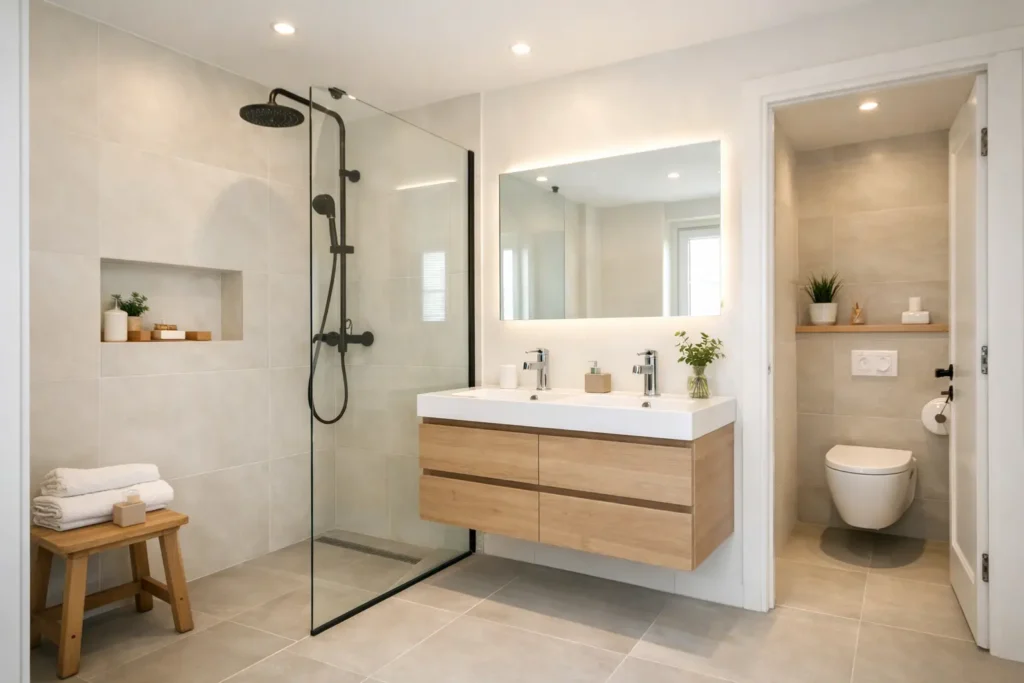 Badkamer en toilet renovatie in Vriezenveen