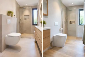 Wandcloset versus staand toilet in Goor